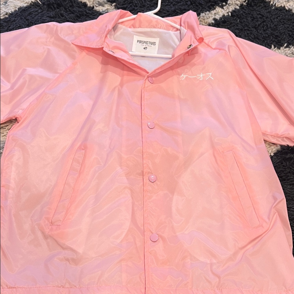 Pink jacket. Brand is Perspectives. Wore once for photo shoot. Men’s medium.